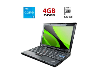 БУ Ультрабук Lenovo ThinkPad X201 / 12.5&quot; (1280х800) TN / Intel Core i5-560M (2 (4) ядра по 2.66 - 3.2 GHz) / 4 GB DDR3 / 120 GB SSD / Intel HD Graphics / WebCam из Европы в Одесі