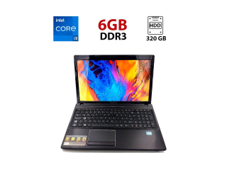 БУ Ноутбук Lenovo G580 / 15.6&quot; (1366x768) TN / Intel Core i3-3110M (2 (4) ядра по 2.4 GHz) / 6 GB DDR3 / 320 GB HDD / Intel HD Graphics 4000 / WebCam из Европы в Одессе