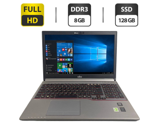 БУ Ноутбук Б-класс Fujitsu LifeBook E754 / 15.6&quot; (1920x1080) IPS / Intel Core i5-4200M (2 (4) ядра по 2.5 - 3.1 GHz) / 8 GB DDR3 / 128 GB SSD / Intel HD Graphics 4600 / WebCam / DVD-ROM / VGA из Европы в Одессе