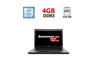 БУ Ноутбук Lenovo B590 / 15.6&quot; (1366x768) TN / Intel Core i3-3110M (2 (4) ядра по 2.4 GHz) / 4 GB DDR3 / 320 GB HDD / Intel HD Graphics 4000 / WebCam из Европы в Одессе