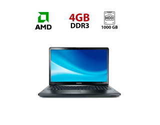 БУ Ноутбук Samsung NP355E7C / 17.3&quot; (1600x900) TN / AMD A4-4300M (2 ядра по 2.5 - 3.0 GHz) / 4 GB DDR3 / 1000 GB HDD / AMD Radeon HD 7420G Graphics / WebCam из Европы в Одесі