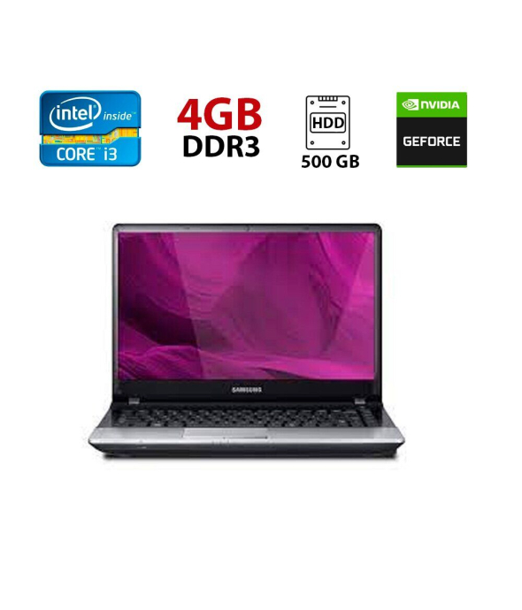Ноутбук Samsung 300E4A / 15.6&quot; (1366x768) TN / Intel Core i3-2350M (2 (4) ядра по 2.3 GHz) / 4 GB DDR3 / 500 GB HDD / nVidia GeForce GT 310M, 1 GB DDR3, 128-bit / WebCam - 1