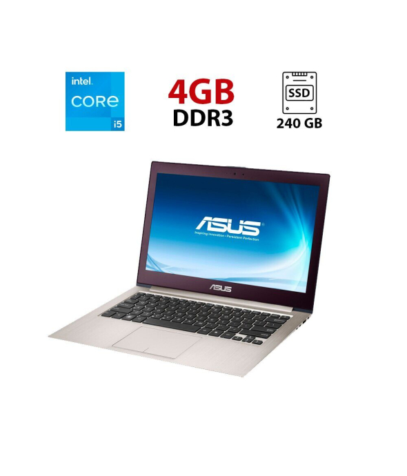 Ноутбук Asus UX31A / 13.3&quot; (1920x1080) TN / Intel Core i5-3317U (2 (4) ядра по 1.7 - 2.6 GHz) / 4 GB DDR3 / 240 GB SSD / Intel HD Graphics 4000 / WebCam - 1