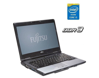 БУ Ноутбук Fujitsu Lifebook S752 / 14&quot; (1366x768) TN / Intel Core i5-3340M (2 (4) ядра по 2.7 - 3.4 GHz) / 4 GB DDR3 / 120 GB SSD / Intel HD Graphics 4000 / WebCam из Европы в Одесі