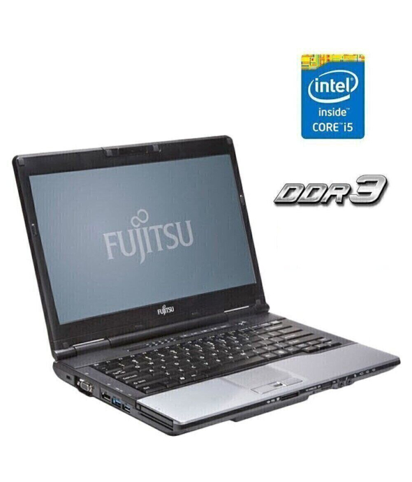 Ноутбук Fujitsu Lifebook S752 / 14&quot; (1366x768) TN / Intel Core i5-3340M (2 (4) ядра по 2.7 - 3.4 GHz) / 4 GB DDR3 / 120 GB SSD / Intel HD Graphics 4000 / WebCam - 1