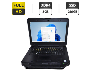 БУ Защищенный ноутбук Dell Latitude 5414 Rugged / 14&quot; (1920x1080) IPS / Intel Core i5-6300U (2 (4) ядра по 2.4 - 3.0 GHz) / 8 GB DDR4 / 256 GB SSD / Intel HD Graphics 520 / WebCam / Windows 11 Pro из Европы в Одессе