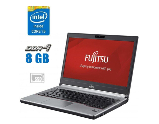БУ Ультрабук Fujitsu LifeBook E756 / 15.6&quot; (1366x768) TN / Intel Core i5-6200U (2 (4) ядра по 2.3 - 2.8 GHz) / 8 GB DDR4 / 256 GB SSD / Intel HD Graphics 520 / WebCam / Win 10 Pro из Европы в Одессе