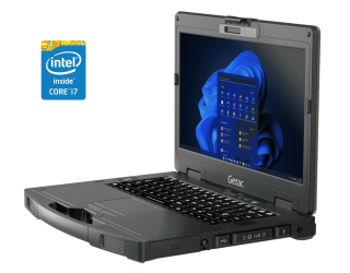 БУ Защищенный ноутбук-трансформер Getac S410 / 14&quot; (1366x768) TN / Intel Core i7-6700 (4 (8) ядра по 3.4 - 4.0 GHz) / 12 GB DDR3 / 480 GB SSD / Intel HD Graphics 530 / WebCam / Win 10 Pro из Европы в Одесі