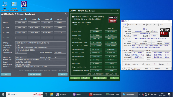 Ноутбук Б-класс Lenovo ThinkPad E555 / 15.6&quot; (1366x768) TN / AMD A8-7100 (4 ядра по 1.8 - 3.0 GHz) / 8 GB DDR3 / 240 GB SSD / AMD Radeon R5 Graphics / WebCam - 9