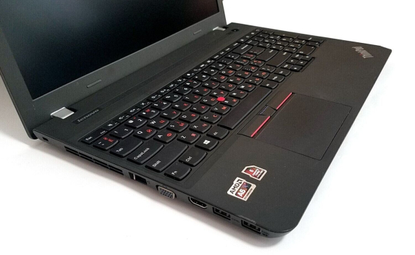 Ноутбук Б-класс Lenovo ThinkPad E565 / 15.6&quot; (1366x768) TN / AMD A6-8500P (2 ядра по 1.6 - 3.0 GHz) / 8 GB DDR3 / 512 GB SSD / AMD Radeon R5 Graphics / WebCam - 3