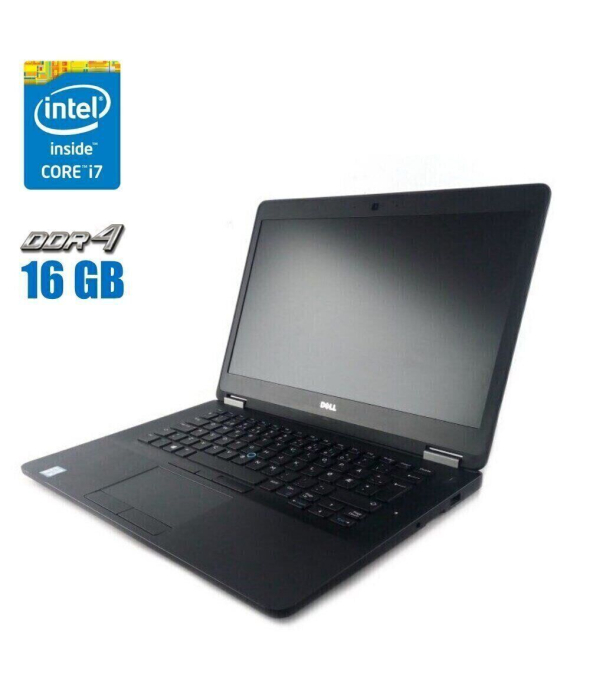Ультрабук Dell Latitude E7470 / 14&quot; (1920x1080) IPS / Intel Core i7-6600U (2 (4) ядра по 2.6 - 3.4 GHz) / 16 GB DDR4 / 512 GB SSD / Intel HD Graphics 520 / WebCam - 1