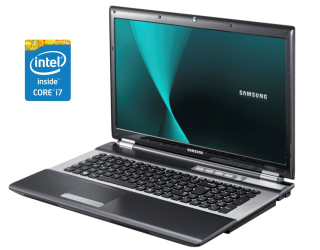 БУ Ноутбук Samsung RF711 / 17.3&quot; (1600x900) TN / Intel Core i7-2630QM (4 (8) ядра по 2.0 - 2.9 GHz) / 8 GB DDR3 / 240 GB SSD / Intel HD Graphics 3000 / WebCam / Win 10 Pro из Европы в Одесі