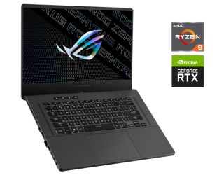 БУ Игровой ноутбук Б-класс Asus ROG Zephyrus GA503RM / 15.6&quot; (2560x1440) IPS / AMD Ryzen 9 6900HS (8 (16) ядер по 3.3 - 4.9 GHz) / 16 GB DDR4 / 512 GB SSD / nVidia GeForce RTX 3060, 6 GB GDDR6, 192-bit / WebCam из Европы в Одессе