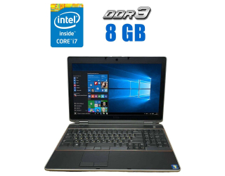 БУ Ноутбук Dell Latitude E6520 / 15.6&quot; (1366x768) TN / Intel Core i7-2620M (2 (4) ядра по 2.7 - 3.4 GHz) / 8 GB DDR3 / 480 GB SSD NEW / Intel HD Graphics 3000 / WebCam из Европы в Одессе
