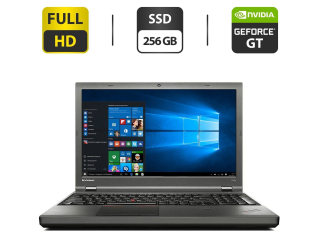 БУ Ноутбук Lenovo ThinkPad T540p / 15.6&quot; (1920x1080) TN / Intel Core i7-4600M (2 (4) ядра по 2.9 - 3.6 GHz) / 16 GB DDR3 / 256 GB SSD M.2 NEW + 500 GB HDD NEW / nVidia GeForce GT 730M, 1 GB GDDR3, 128-bit / WebCam  из Европы в Одессе