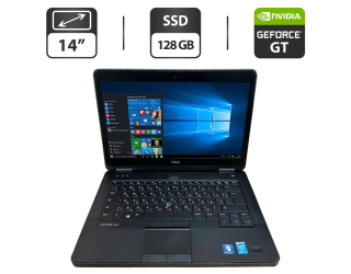 БУ Ноутбук Dell Latitude E5440 / 14&quot; (1600x900) TN / Intel Core i5-4300U (2 (4) ядра по 1.9 - 2.9 GHz) / 16 GB DDR3 / 128 GB SSD / nVidia GeForce GT 720M, 2 GB GDDR3, 64-bit / WebCam / VGA из Европы в Одессе