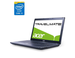 БУ Ноутбук Acer TravelMate 5744z / 15.6&quot; (1366x768) TN / Intel Core i5-430M (2 (4) ядра по 2.26 - 2.53 GHz) / 4 GB DDR3 / 1000 GB HDD / Intel HD Graphics / WebCam из Европы в Одесі