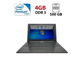 БУ Ноутбук Asus R509C / 15.6&quot; (1366x768) TN / Intel Pentium 2117U (2 ядра по 1.8 GHz) / 4 GB DDR3 / 500 GB HDD / Intel HD Graphics 3000 / WebCam из Европы в Одесі