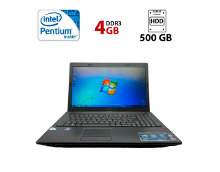 БУ Ноутбук Asus K54L / 15.6&quot; (1366x768) TN LED / Intel Pentium B950 (2 ядра по 2.1 GHz) / 4 GB DDR3 / 500 GB HDD / Intel HD Graphics 2000 / USB 3.0 из Европы в Одесі