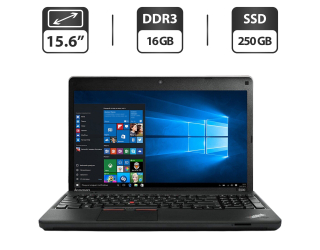 БУ Ноутбук Б-класс Lenovo ThinkPad Edge E530 / 15.6&quot; (1366x768) TN / Intel Core i7-3632QM (4 (8) ядра по 2.2 - 3.2 GHz) / 16 GB DDR3 / 250 GB SSD / Intel HD Graphics 4000 / WebCam / DVD-ROM / VGA из Европы в Одессе