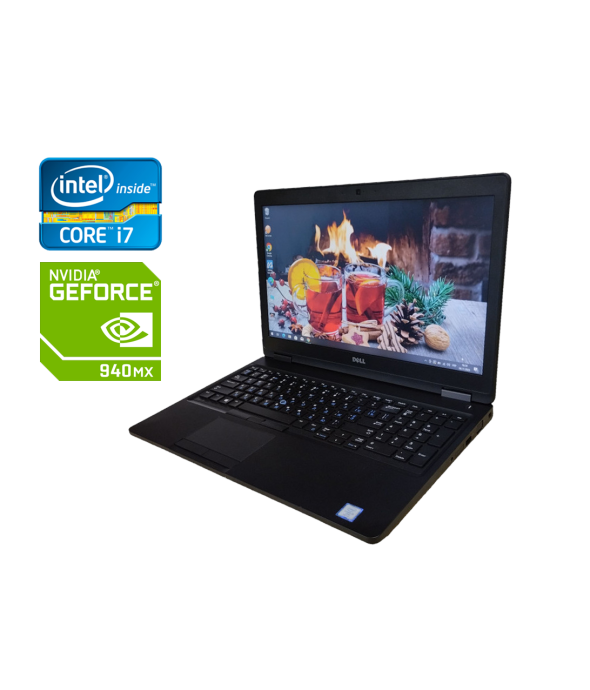 Игровой ноутбук Б-класс Dell Latitude 5580 / 15.6&quot; (1920x1080) IPS / Intel Core i7-7820HQ (4 (8) ядра по 2.9 - 3.9 GHz) / 16 GB DDR4 / 512 GB SSD / nVidia GeForce 940MX, 2 GB GDDR5, 64-bit / WebCam / Windows 10 - 1
