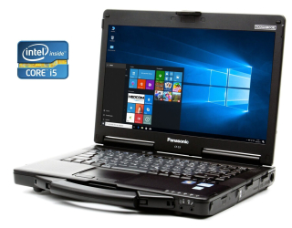 БУ Защищенный ноутбук Panasonic Toughbook CF-53 / 14&quot; (1366x768) TN / Intel Core i5-2410M (2 (4) ядра по 2.3 - 2.9 GHz) / 12 GB DDR3 / 480 GB SSD / Intel HD Graphics 3000 / Win 10 Pro из Европы в Одессе