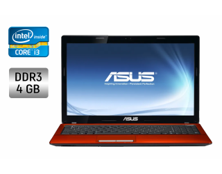БУ Ноутбук Б-класс Asus K53S / 15.6&quot; (1366x768) TN / Intel Core i3-2310M (2 (4) ядра по 2.1 GHz) / 4 GB DDR3 / 120 GB SSD / nVidia GeForce GT 520MX, 1 GB DDR3, 64-bit / WebCam / Windows 10 из Европы в Одесі