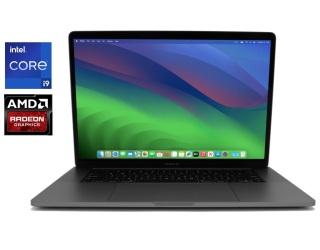 БУ Ноутбук Apple MacBook Pro A1990 2019/ 15.4 &quot; (2880x1800) IPS / Intel Core i9-9880h (8 (16) ядер по 2.3 - 4.8 GHz) / 16 GB DDR4 / 512 GB SSD / AMD Radeon Pro 560X, 4 GB GDDR5, 128-bit / WebCam / MacOS из Европы в Одесі