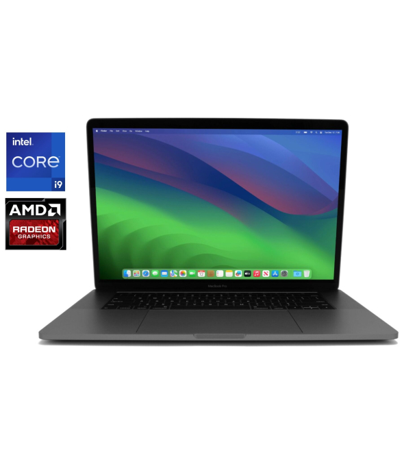Ноутбук Apple MacBook Pro A1990 2019 / 15.4&quot; (2880x1800) IPS / Intel Core i9-9880H (8 (16) ядер по 2.3 - 4.8 GHz) / 16 GB DDR4 / 512 GB SSD / AMD Radeon Pro 560X, 4 GB GDDR5, 128-bit / WebCam / MacOS - 1