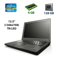 Нетбук Lenovo ThinkPad X240 / 12.5" (1366x768) TN / Intel Core i3-4030U (2 (4) ядра по 1.9 GHz) / 4 GB DDR3 / 128 GB SSD / Intel HD Graphics 4400 / WebCam / USB 3.0 / MiniDP / Windows 10 Pro - 1