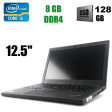 Нетбук Lenovo ThinkPad X260/ 12.5 " (1366x768) TN / Intel Core i5-6200U (2 (4) ядра по 2.3 - 2.8 GHz) / 8 GB DDR4 / 128 GB SSD / Intel HD Graphics 520 / WebCam / HDMI / Windows 10 Pro - 1