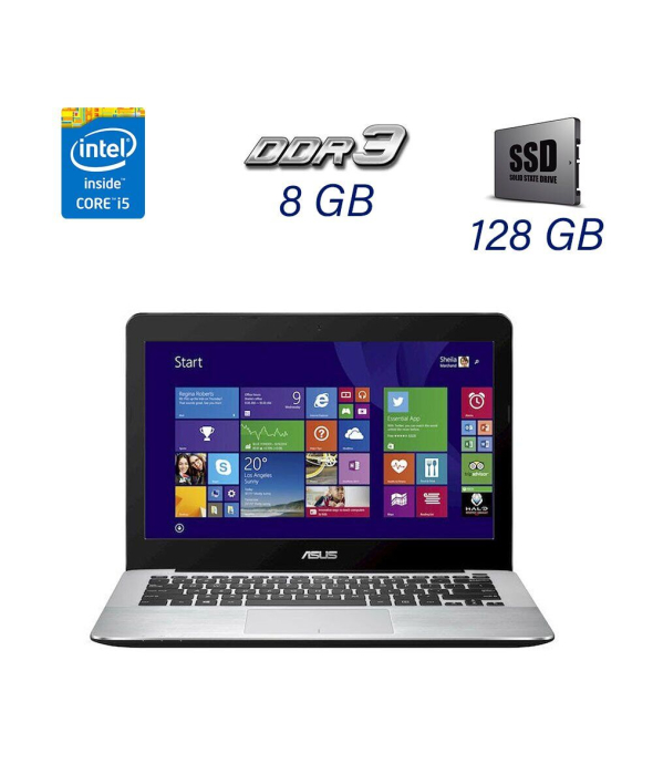 Ноутбук Asus F302u / 13.3&quot; (1920x1080) IPS / Intel Core i5-6200U (2 (4) ядра по 2.3 - 2.8 GHz) / 8 GB DDR3 / 128 GB SSD / Intel HD Graphics 520 / WebCam / Windows 10 Home - 1