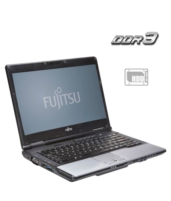 Ноутбук Fujitsu Lifebook S752 / 14&quot; (1366x768) TN / Intel Core i3-2328M (2 (4) ядра по 2.2 GHz) / 4 GB DDR3 / 320 GB HDD / Intel HD Graphics 3000 / WebCam / DVD-ROM - 1