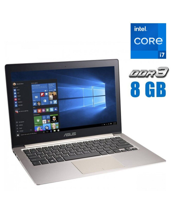 Ультрабук Asus Zenbook UX303UB / 13.3&quot; (1920x1080) IPS / Intel Core i7-6500U (2 (4) ядра по 2.5 - 3.1 GHz) / 8 GB DDR3 / 128 GB SSD / nVidia GeForce 940M, 2 GB GDDR3, 64-bit / WebCam / Windows 10 Pro - 1