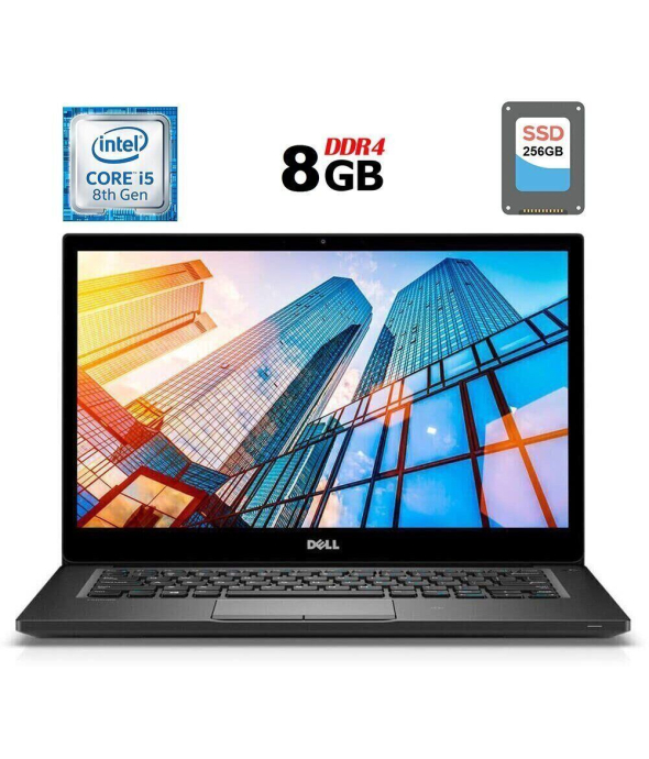 Ноутбук Dell Latitude 7490 / 14&quot; (1920x1080) IPS / Intel Core i5-8350U (4 (8) ядра по 1.7 - 3.6 GHz) / 8 GB DDR4 / 256 GB SSD M. 2 / Intel UHD Graphics 620 / WebCam / USB 3.1 / HDMI - 1