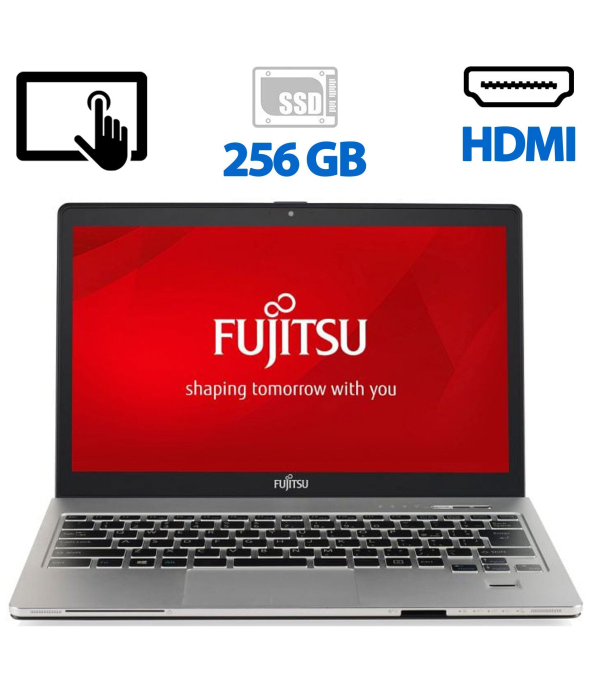 Ультрабук Б-класс Fujitsu LifeBook S936 / 13.3&quot; (1920x1080) IPS Touch / Intel Core i5-6300U (2 (4) ядра по 2.4 - 3.0 GHz) / 8 GB DDR4 / 256 GB SSD / Intel HD Graphics 520 / WebCam / HDMI / Windows 10 Pro - 1