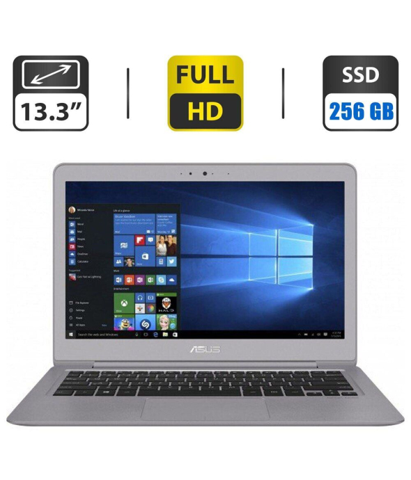Ультрабук Б-класс Asus ZenBook UX330C / 13.3&quot; (1920x1080) IPS / Intel Core m3-7Y30 (2 (4) ядра по 1.0 - 2.6 GHz) / 8 GB DDR4 / 256 GB SSD / Intel HD Graphics 615 / WebCam / Windows 10 Home - 1