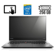 Ультрабук Б-клас Lenovo ThinkPad X1 Carbon (2nd Gen) / 14" (2560x1440) IPS Touch / Intel Core i5 - 4300U (2 (4) ядра по 1.9-2.9 GHz) / 4 GB DDR3 / 256 GB SSD M. 2 / Intel HD Graphics 4400 / WebCam / Fingerprint / HDMI / miniDP - 1