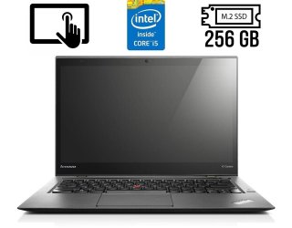 БУ Ультрабук Б-клас Lenovo ThinkPad X1 Carbon (2nd Gen) / 14&quot; (2560x1440) IPS Touch / Intel Core i5 - 4300U (2 (4) ядра по 1.9-2.9 GHz) / 4 GB DDR3 / 256 GB SSD M. 2 / Intel HD Graphics 4400 / WebCam / Fingerprint / HDMI / miniDP из Европы в Одесі