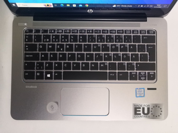 Ультрабук Б-клас HP EliteBook 1030 G1 / 13.3&quot; (1920x1080) IPS / Intel Core m5 - 6Y54 (2 (4) ядра по 1.1-2.7 GHz) / 8 GB DDR3 / 256 GB SSD / Intel HD Graphics 515 / WebCam / HDMI / Windows 10 Pro - 3