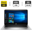 Ультрабук Б-класс HP EliteBook 1030 G1 / 13.3" (1920x1080) IPS / Intel Core m5-6Y54 (2 (4) ядра по 1.1 - 2.7 GHz) / 8 GB DDR3 / 256 GB SSD / Intel HD Graphics 515 / WebCam / HDMI / Windows 10 Pro - 1