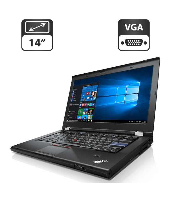 Ноутбук Lenovo ThinkPad T420 / 14&quot; (1366x768) TN / Intel Core i5-2520M (2 (4) ядра по 2.5 - 3.2 GHz) / 4 GB DDR3 / 500 GB HDD / Intel HD Graphics 3000 / WebCam / VGA - 1