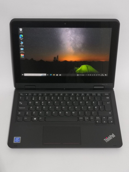 Нетбук-трансформер Lenovo ThinkPad Yoga 11e G5 / 11.6&quot; (1366x768) IPS Touch / Intel Pentium Silver N5030 (4 ядра по 1.1 - 3.1 GHz) / 4 GB DDR3 / 128 GB SSD / Intel UHD Graphics 605 / WebCam / Win 10 Pro - 2