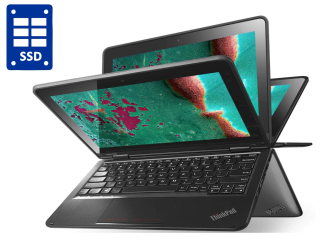 БУ Нетбук-трансформер Lenovo ThinkPad Yoga 11e G4 / 11.6&quot; (1366x768) IPS Touch / Intel Core i3-7100U (2 (4) ядра по 2.4 GHz) / 8 GB DDR3 / 128 GB SSD / Intel HD Graphics 620 / WebCam / Win 10 Pro из Европы в Одессе
