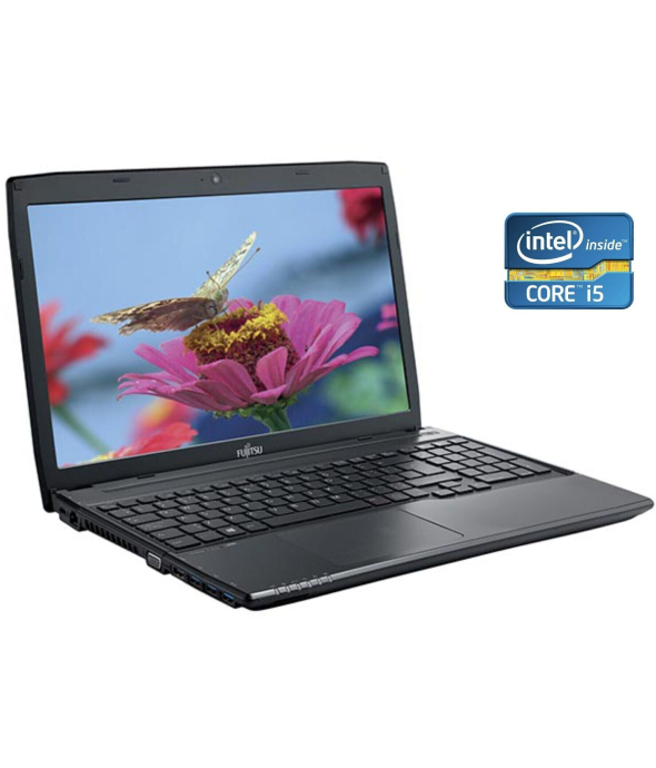Ноутбук Fujitsu LifeBook A544 / 15.6&quot; (1366x768) TN / Intel Core i5-4210M (2 (4) ядра по 2.6 - 3.2 GHz) / 4 GB DDR3 / 500 GB HDD / Intel HD Graphics 4600 / WebCam / DVD-ROM - 1