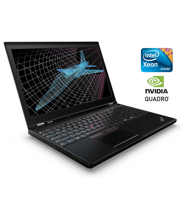 Мобильная рабочая станция Б-класс Lenovo ThinkPad P51 / 15.6&quot; (3840x2160) IPS / Intel Xeon E3-1505M v6 (4 (8) ядра по 3.0 - 4.0 GHz) / 32 GB DDR4 / 480 GB SSD / nVidia Quadro M2200, 4 GB GDDR5, 128-bit / WebCam / Win 10 Pro - 1