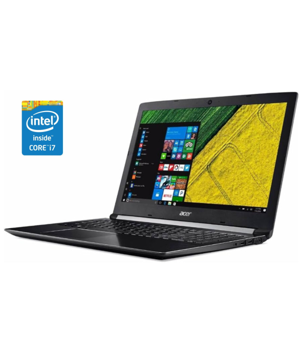 Ноутбук Б-клас Acer Aspire A515-51-75uy / 15.6&quot; (1920x1080) IPS / Intel Core i7 - 7500U (2 (4) ядра по 2.7-3.5 GHz) / 8 GB DDR4 / 256 GB SSD / Intel UHD Graphics 620 / WebCam / Win 10 Home - 1