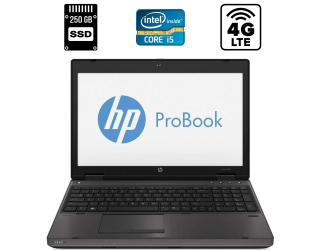 БУ Ноутбук HP ProBook 6570b / 15.6&quot; (1600x900) TN / Intel Core i5-3210M (2 (4) ядра по 2.5-3.1 GHz) / 8 GB DDR3 / 250 GB SSD / Intel HD Graphics 4000 / WebCam / DisplayPort / DVD - RW / 4G LTE из Европы