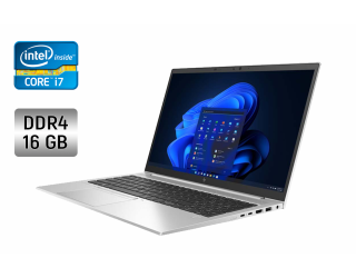БУ Ультрабук HP EliteBook 850 G8 / 15.6&quot; (1920x1080) IPS / Intel Core i7-1185g7 (4 (8) ядра по 3.0-4.8 GHz) / 16 GB DDR4 / 512 GB SSD / Intel Iris XE Graphics / WebCam / Fingerprint из Европы