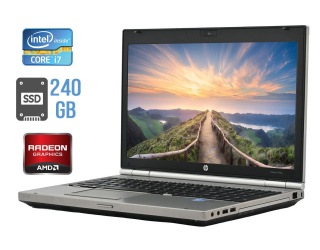 БУ Ноутбук Б-клас HP EliteBook 8560p / 15.6&quot; (1366x768) TN / Intel Core i7 - 2720QM (4 (8) ядра по 2.2-3.3 GHz) / 8 GB DDR3 / 240 GB SSD / AMD Radeon HD 6470m, 1 GB DDR3, 64-bit / WebCam / DisplayPort из Европы